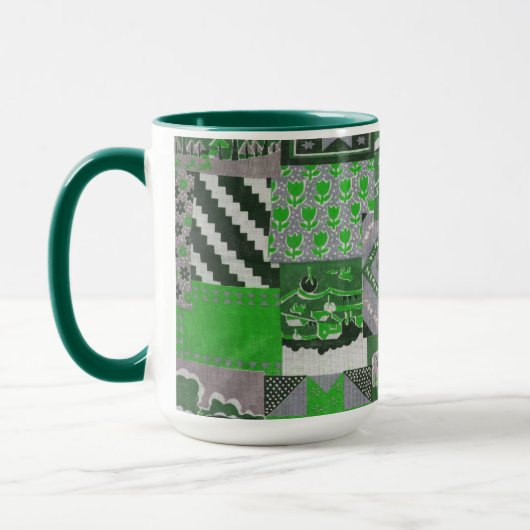 Patchwork Quilt-Keramik-Tasse Tasse (Links)
