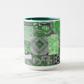Patchwork Quilt-Keramik-Tasse Tasse (Zentrum)