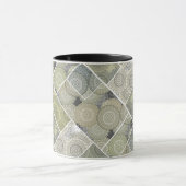 Patchwork-Quilt-Keramikfliesen-Kreismandala-Patch Tasse (Zentrum)