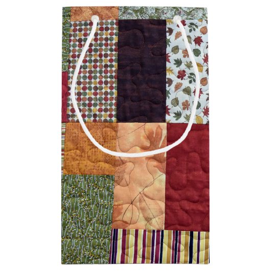 Patchwork Quilt Kleine Geschenktüte (Rückseite)