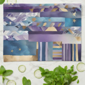 Patchwork-Quilt-Küchenhandtuch Geschirrtuch (Gefaltet)