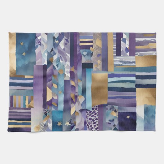Patchwork-Quilt-Küchenhandtuch Geschirrtuch (Horizontal)