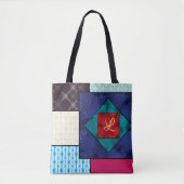 Patchwork Quilt Monogram Tasche (Vorderseite)