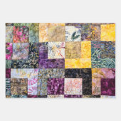 Patchwork Quilt-Muster Geschenkpapier Set (Vorderseite)