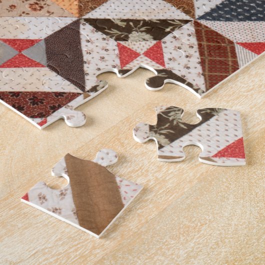 Patchwork Quilt Muster Herausforderung Jigsaw Puzz Puzzle (Seite)