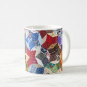 Patchwork Quilt-Muster Kaffeetasse (VorderseiteRechts)