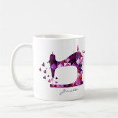 Patchwork-Quilt-Nähmaschine Kaffeetasse (Links)