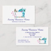 Patchwork-Quilt-Nähmaschine Visitenkarte (Vorne/Hinten)