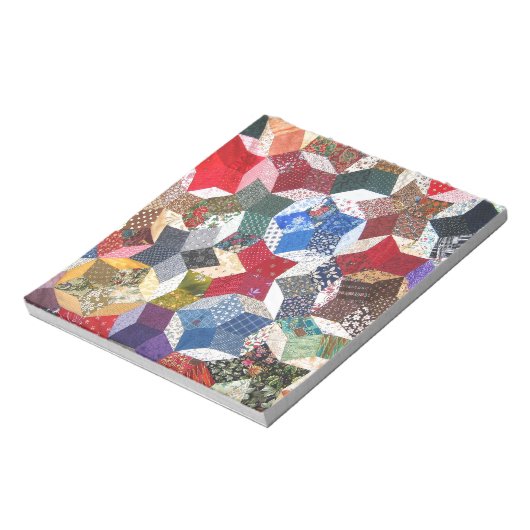 Patchwork Quilt Notizblock (Rotiert)