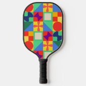 Patchwork Quilt Pickleball Schläger (Vorderseite)