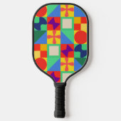 Patchwork Quilt Pickleball Schläger (Rückseite)