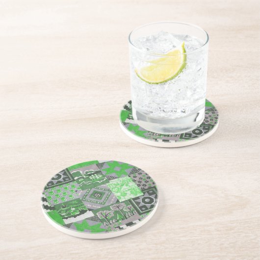 Patchwork Quilt Sandstone Untersetzer (Seite)