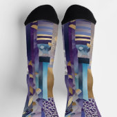 Patchwork-Quilt-Socken Socken (Oben)