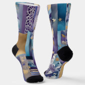 Patchwork-Quilt-Socken Socken (Gewinkelt)
