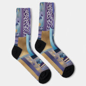 Patchwork-Quilt-Socken Socken (Rechts)