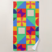 Patchwork Quilt Strandtuch (Vorderseite)