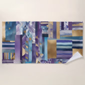 Patchwork-Quilt-Strandtuch Strandtuch (Vorderseite)