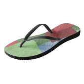 Patchwork Quilt Summer Sandal Flip Flops Badesandalen (Schrägansicht)