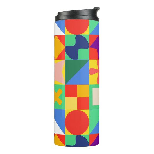 Patchwork Quilt Thermosbecher (Nach links gedreht)