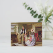 Patchwork Quilt von William Henry Midwood Postkarte (Stehend Vorderseite)