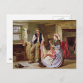 Patchwork Quilt von William Henry Midwood Postkarte (Vorne/Hinten)