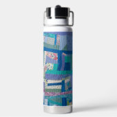 Patchwork-Quilt-Wasserflasche Trinkflasche (Hinten)