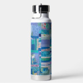 Patchwork-Quilt-Wasserflasche Trinkflasche (rechts)