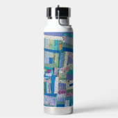 Patchwork-Quilt-Wasserflasche Trinkflasche (Links)