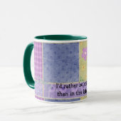 Patchwork Quilter's Coffee Tasse (Vorderseite Links)
