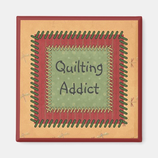 Patchwork Quilting Addict Magnet (Vorne)