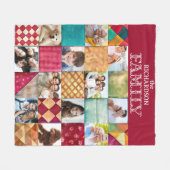 Patchwork-Quiltmuster 12 Foto Fleecedecke (Vorderseite (Horizontal))