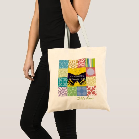 Patchwork-Rahmen-Tasche $10,95 Tragetasche (Vorderseite (Produkt))