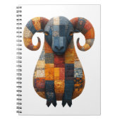 Patchwork Ram Notebook Notizblock (Vorderseite)