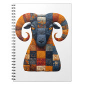 Patchwork Ram Notebook Notizblock (Vorderseite)