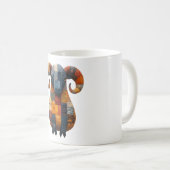 Patchwork-Ram-Tasse Kaffeetasse (VorderseiteRechts)
