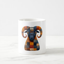 Patchwork-Ram-Tasse Kaffeetasse