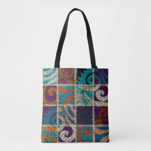 Patchwork-Rauhleinwand-Vintage-Imitation Tasche