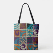 Patchwork-Rauhleinwand-Vintage-Imitation Tasche (Rückseite)