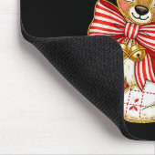 Patchwork Reindeer Preppy Girly Christmas Xmas Hol Mousepad (Ecke)