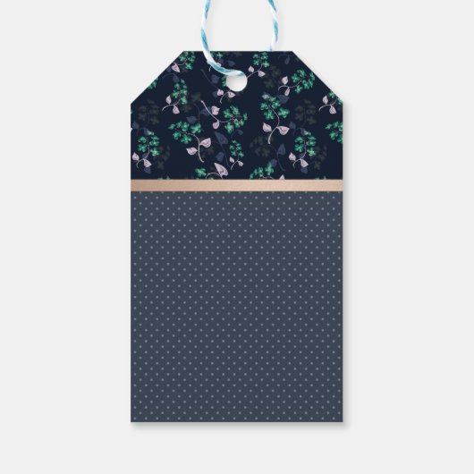 Patchwork, Retro Geschenkanhänger (Rückseite)