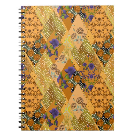 Patchwork, Retro Notizblock (Vorderseite)