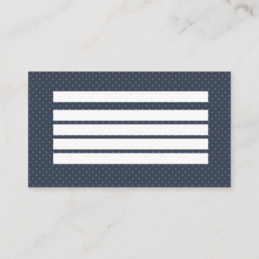 Patchwork, Retro Visitenkarte (Rückseite)