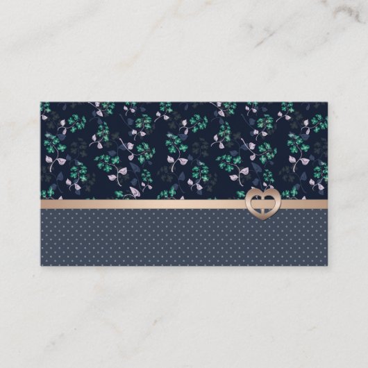 Patchwork, Retro Visitenkarte (Vorderseite)