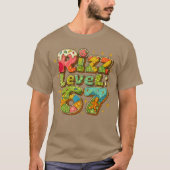 Patchwork Rizz Level 67 Funny Gamer Design foreens T-Shirt (Vorderseite)
