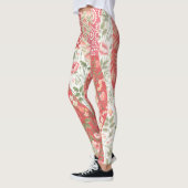 Patchwork-Rose: nahtloses Musterdesign. Leggings (Links)