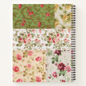 Patchwork-Rosen-Journal Notizbuch mit individuelle (Rückseite)