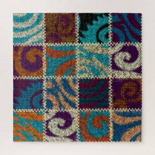 Patchwork Rough Leinwand Vintag Imitation Puzzle