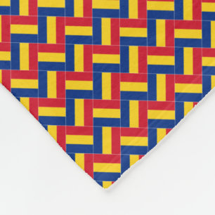 Patchwork Rumänien Flaggenmuster Fleecedecke
