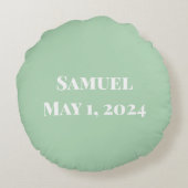 Patchwork Rundes Kissen (Rückseite)