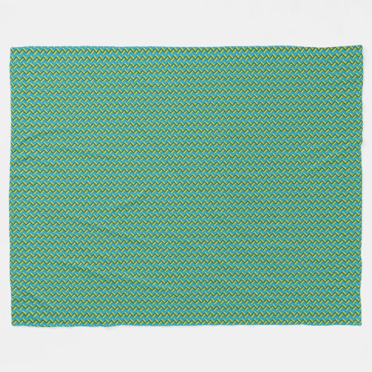 Patchwork Rwanda Flag Pattern Fleecedecke (Vorderseite (Horizontal))